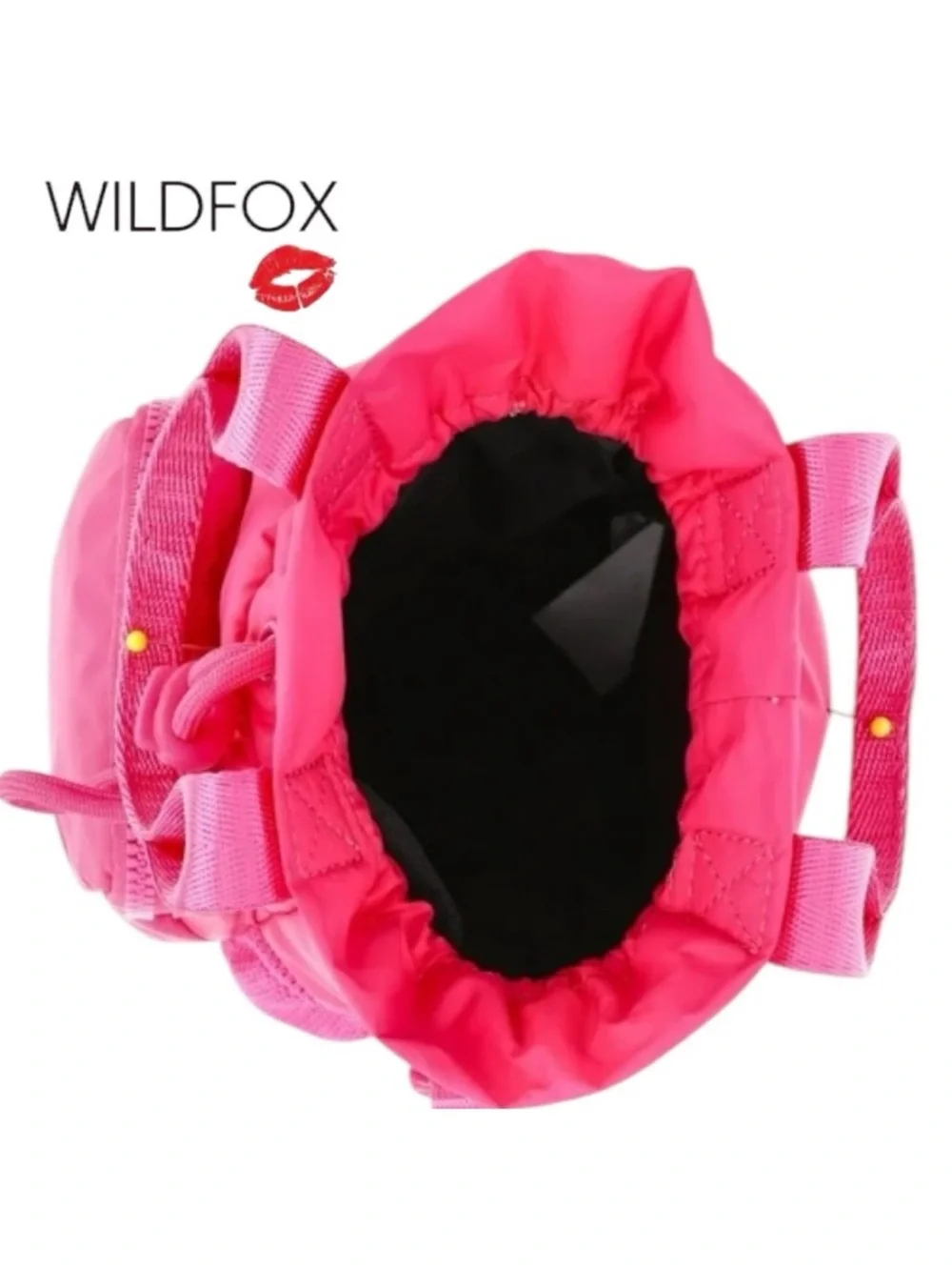 WILDFOX Hot Pink Nylon Drawstring Crossbody Bag for your Stanley’s!